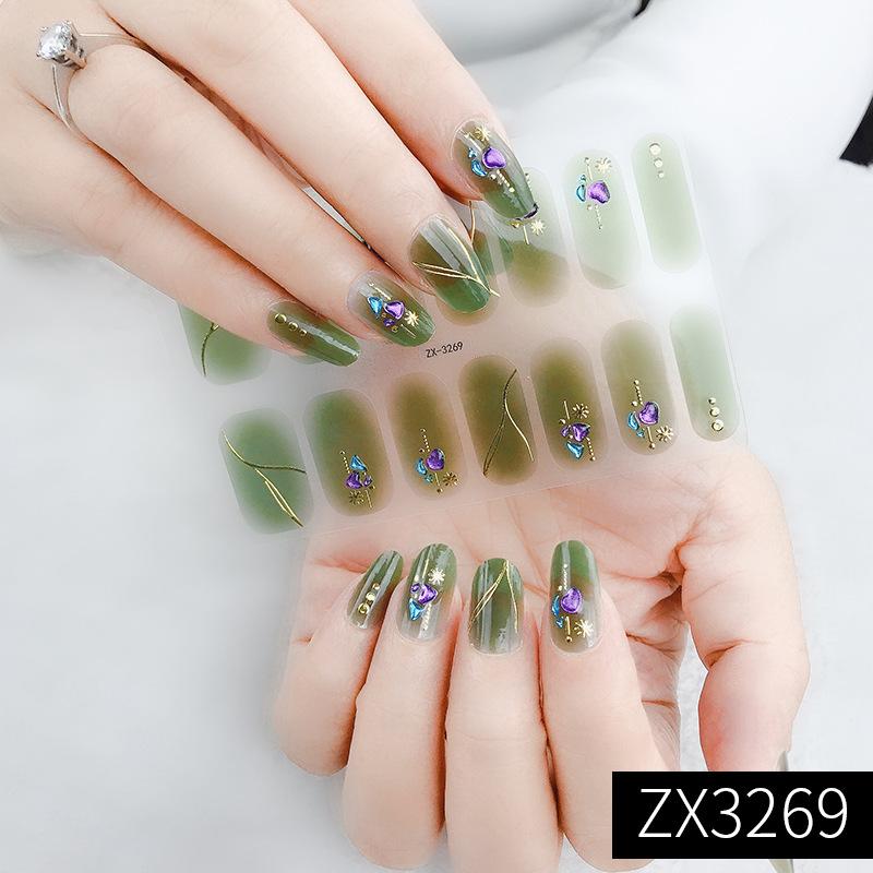 Three-dimensional Waterproof and Non-baking Gel Nail Varnish Film All Simple Style High-grade Nail Art Film Paper Nail Sticker