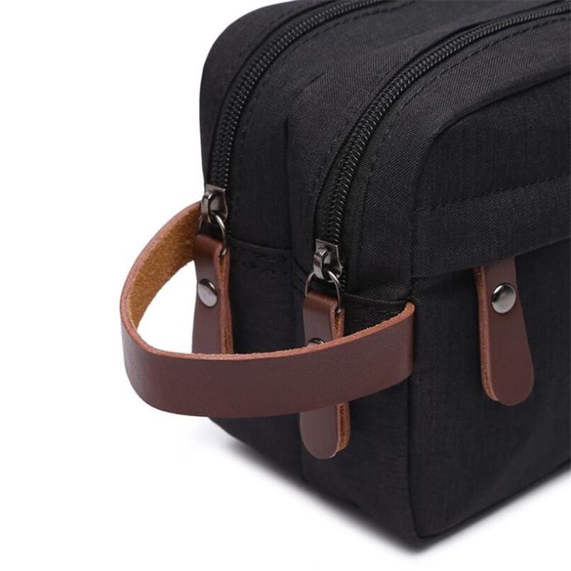 Men's High Quality Makeup Bag Multifunctional Toiletries Storage Bag Double Zipper Makeup Pouch Women Travel Organizer Beauty Case Waterproof Portable