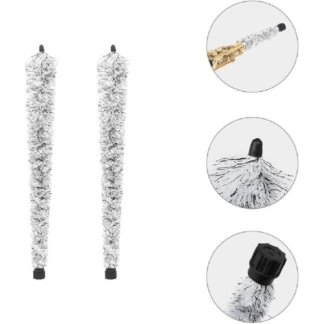 2pcs Alto Saxophone Cleaning Brush Cotton Thread Sax Maintenance Tool for Thorough Inner Wall Cleaning and Soft Saxophone Care Brush