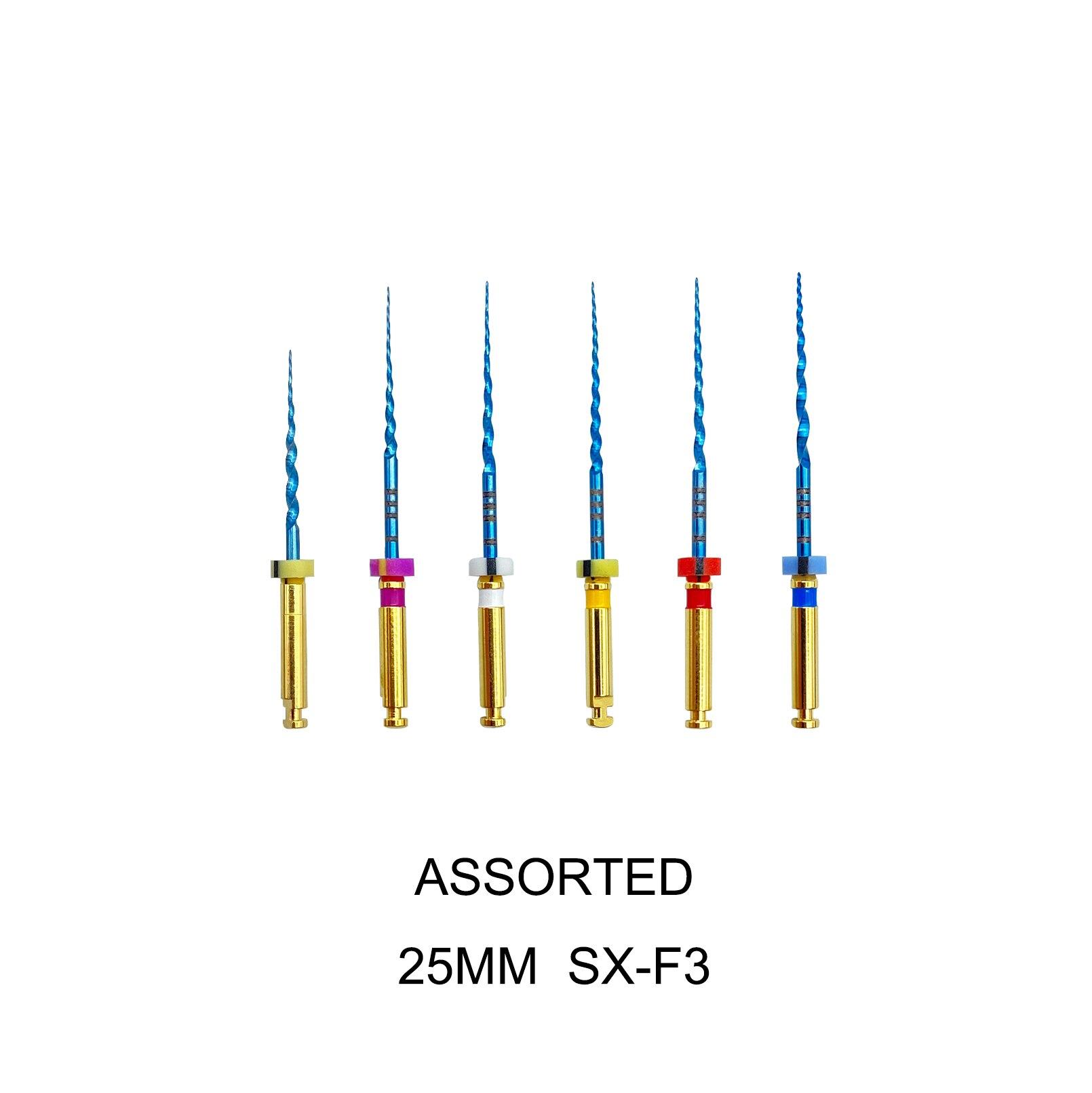 

Супер-файл для стоматологических инструментов, синий роторный Pro, гибкий конусный файл для активации тепла, для корневых каналов 25mm Assorted