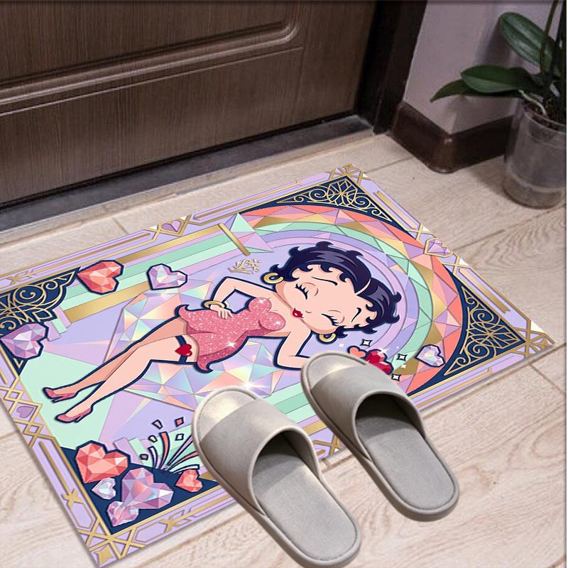 Betty Boop Pattern Rug, Indoor/Outdoor Mat, for Picnic, Gameroom, Bedroom, Office, Living Room, Home Decor Carpet, Birthday Gift