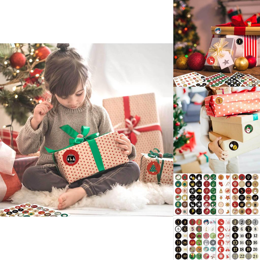 Cm2306005 Diy Christmas Advent Calendar With Colorful Stickers And Puzzle Pieces For Kids