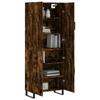 VidaXL Buffet haut Chêne fumé 69,5x34x180 cm Bois d'ingénierie 3195704