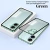 Elastic Snap Magnetic Metal Bumper Frame Case For Xiaomi Poco X7 Pro / Redmi Turbo 4 Pro / Turbo 4 Clear Matte Back Cover