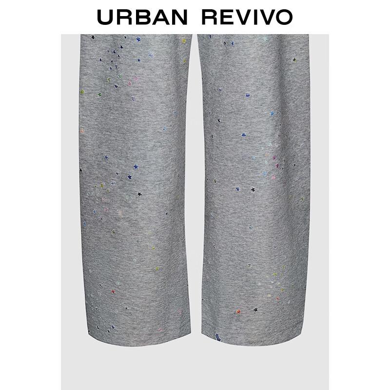 UR Women's Star Pattern Jersey Drawstring Curved Leg Pants