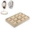 High Leve Velvet Jewelry Tray Plate Holder Display Ring Bracelet Necklace Watch Pendant Stud Earring Hand Catenary