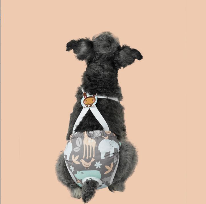 New Cute Dog Harness Diaper Adjustable Straps Female Dog Heat Pants Anti Harassment Safety Underwear Comfy Breathable DogClothes