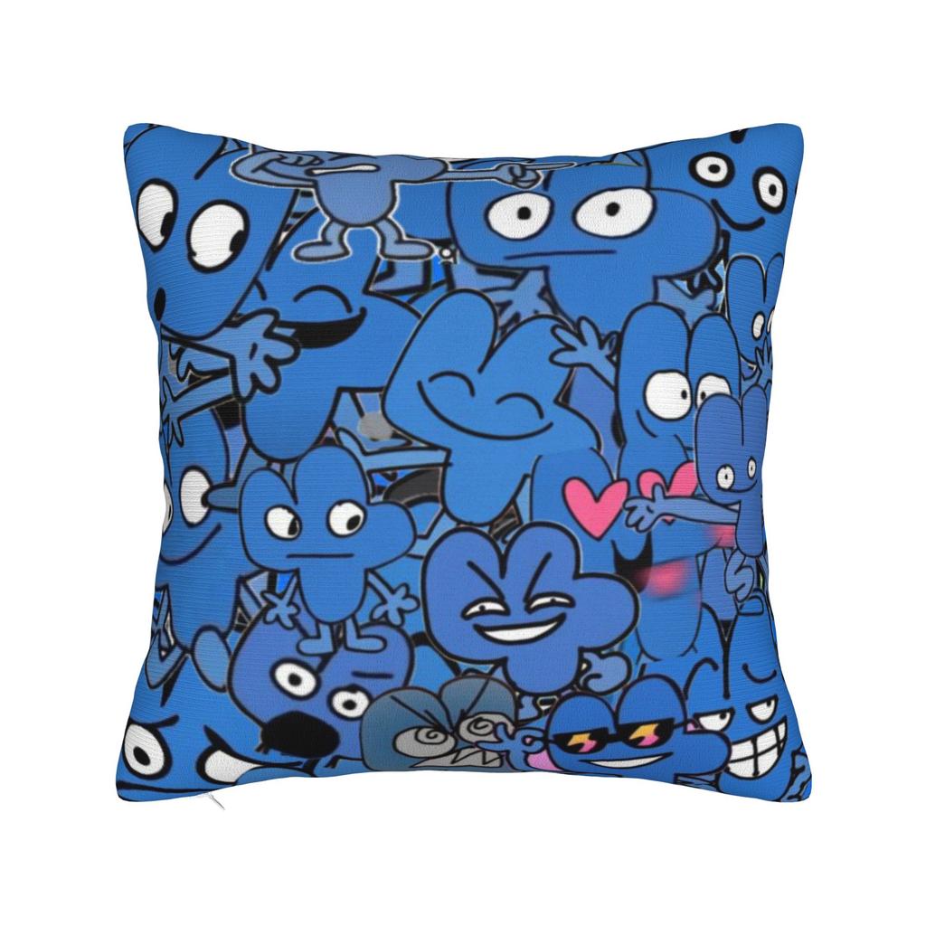 Decorative Pillow Cover BFDI Battle for Dream Island Merch Bed Pillow Case Cover Square Multi-Size
