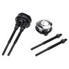 Dual Push Toilet Flush Button Round Head 38mm Water Tank Repair Accessory Round Toilet Flush Button ABS for Bathroom