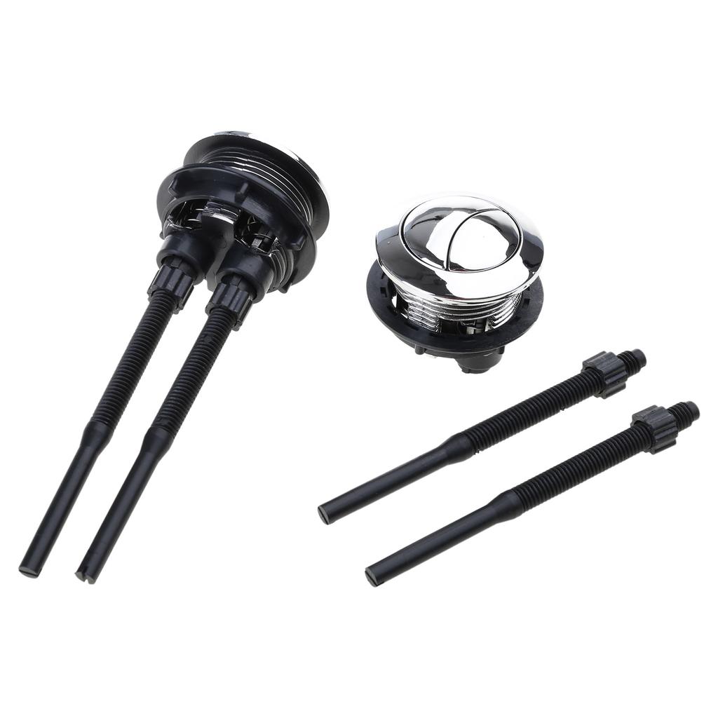 Dual Push Toilet Flush Button Round Head 38mm Water Tank Repair Accessory Round Toilet Flush Button ABS for Bathroom