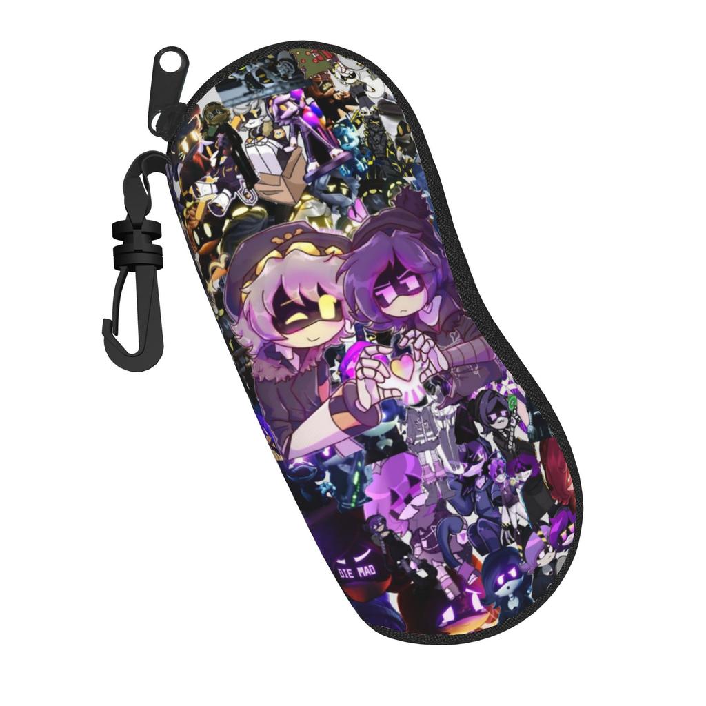Harajuku Cartoon Glasses Case Uzi Murder Drones Accessories Zipper Eyeglasses Storage Box Ins Style Eyewear Container