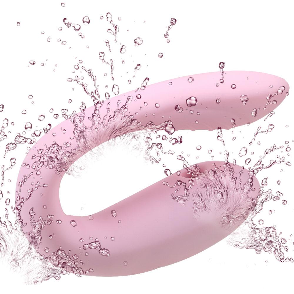 Clitoris Vagina Stimulator G-spot Vibrator Female Masturbation Sucking Vibrator U Shape Bendable Sex Toys for Couple