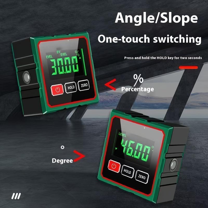 Magnetic Digital Angle Finder Electronic Laser Gauge Ruler 360 Degree LCD Protractor Mini Inclinometer Measuring Tool