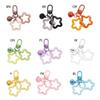 Hollow Star Acrylic Keychain Bell Pendant Keyring for Girls Backpack Charm Headphone Cases Accessory Friendship Gifts