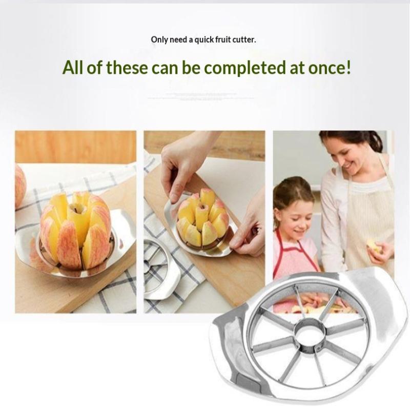 Kitchen Gadgets Stainless Steel Comfort Handle Divider Apple Cutter Vegetable Fruit Tools Stainless Steel Fruit Cutter