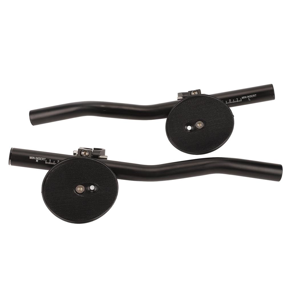 2PCS Bike Aero Bars Mountain Bike Rest Handlebar Aluminum Alloy Road Bike TT Handle