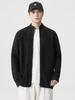 2025 High-End Korean Style Men's Cardigan: Solid Color, Long Sleeve, Zipper, Thin Knit Sweater