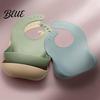 Non Irritating Silicone Bibs for Summer Baby Bib Waterproof Soft Adjustable Feeding Durable Comfortable Sensitive Skin Large Pocket Food Catch