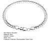 Unisex Bracelet Silver Color Polished Electroplated Lightweight Alloy Wrist Jewelry Anniversary Birthday Gift