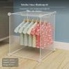 Children Freestanding Clothing Rack, adjustable infant organizer, Mobile Plastic Storage