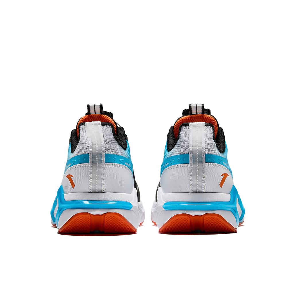 Anta Kids Bow Speed 3.0 Comfortable Lightweight Non-Slip Shock Absorbing Wear-Resistant Running Shoes Kids Running Shoes Black Lake-Blue A12445535-1