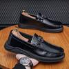 Men's Shoes Spring Men's British Style Business Casual Leather Shoes One Pedal Lazy Beanie Shoes Men's Board Shoes Work Shoes