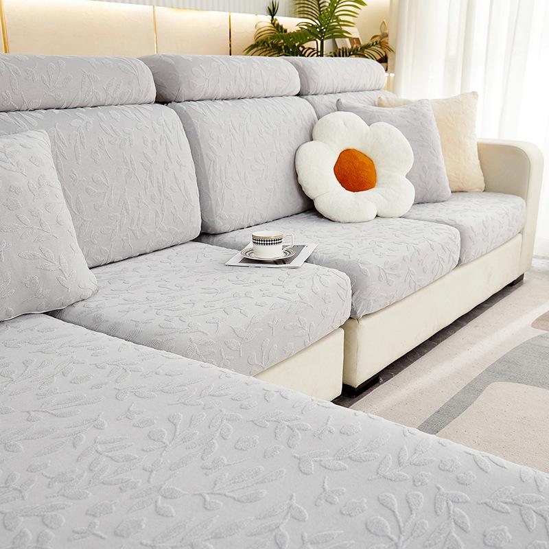 New Jacquard Velvet Stretch Sofa Cover Four Seasons Universal Sofa Cushion Anti-Cat Scratch All-Inclusive All-Purpose Sofa Fit