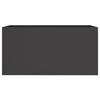 vidaXL Pflanzkübel Schwarz 62x30x29 cm Stahl