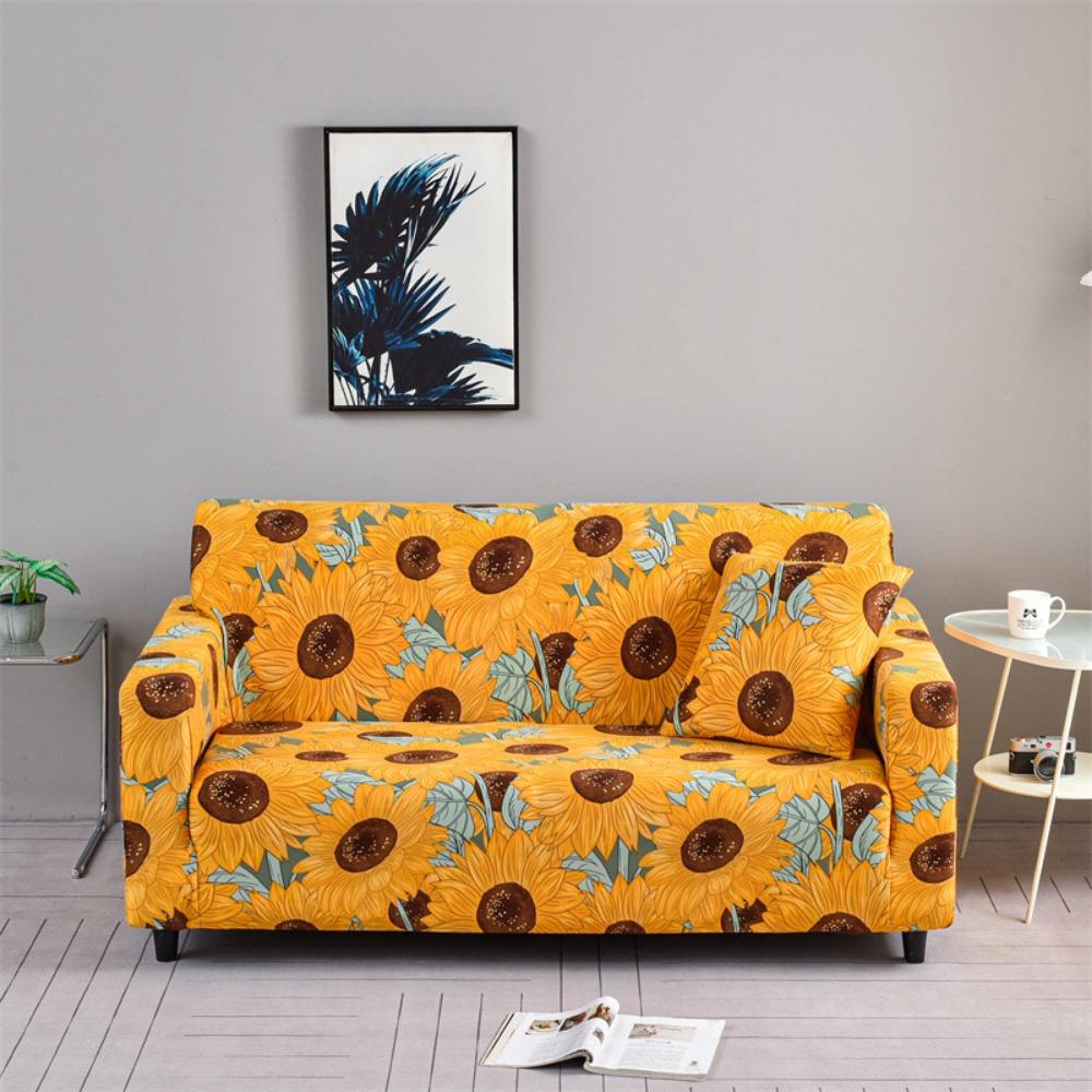 Vier Jahreszeiten Sofabezug Elastischer Stoff Kombination Rutschfester Bezug