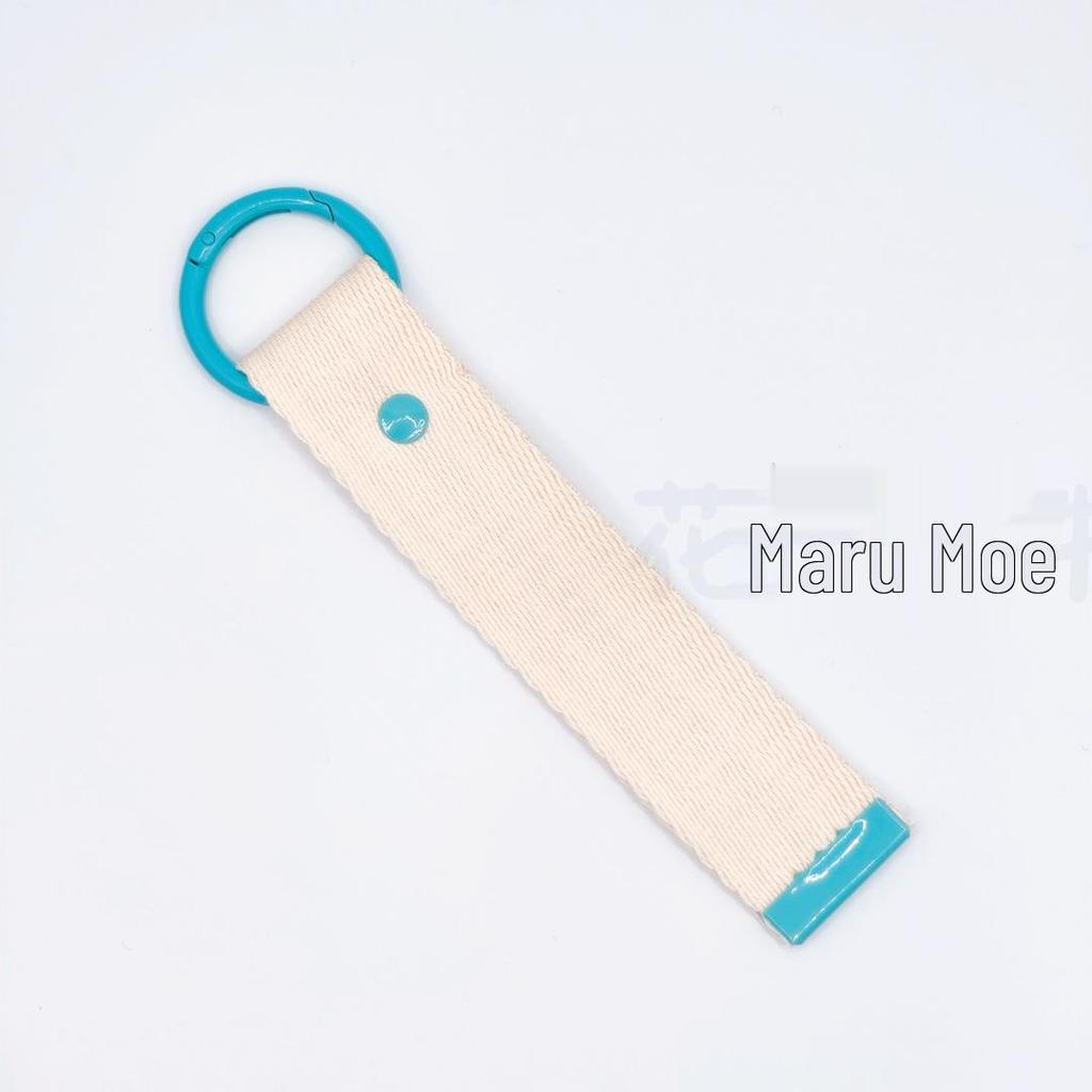 3.2CM Wide INS Style DIY Canvas Keychain Embroidered Name Tag