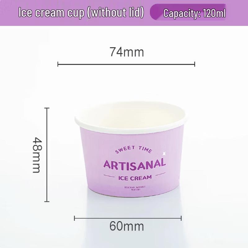 SIVIR Disposable Ice Cream Paper Cups