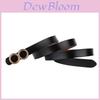 Genuine Leather Double Layer Belt For Women With Snap Button Closure For Casual Wear