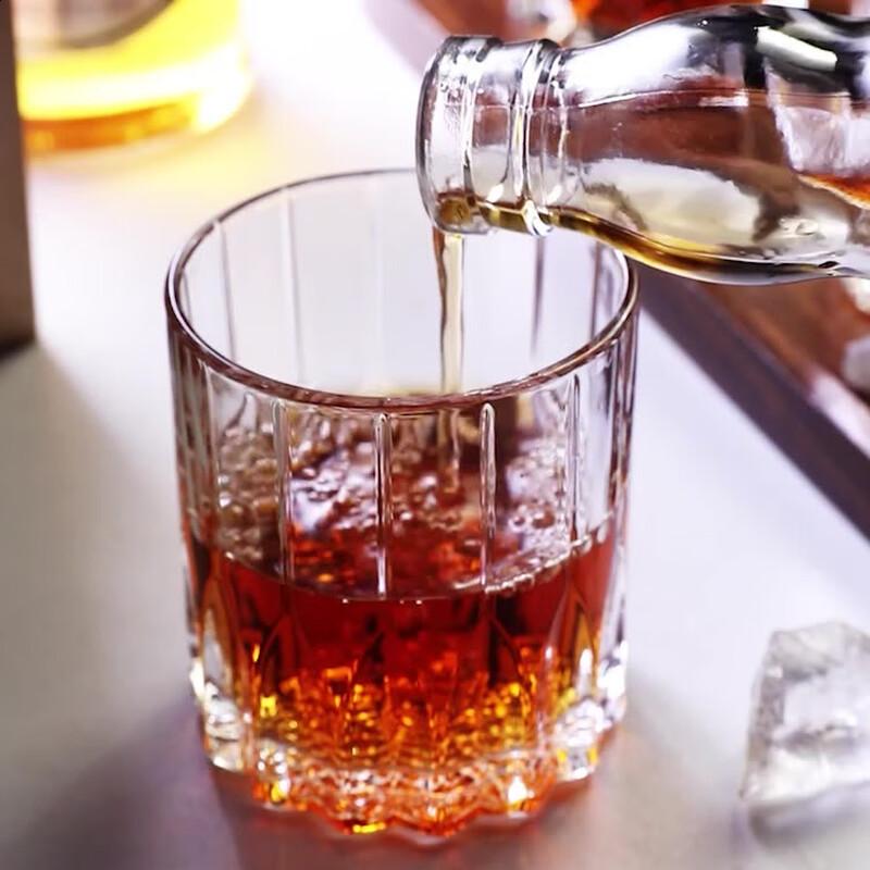 HA Premium Patterned Glass Tumblers (2-Pack)