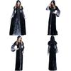 Halloween Cosplay Dress For Women With Skeleton Print Polyester Fantasy Evil Witch Vampire Dead Soul Costume Halloween Costume