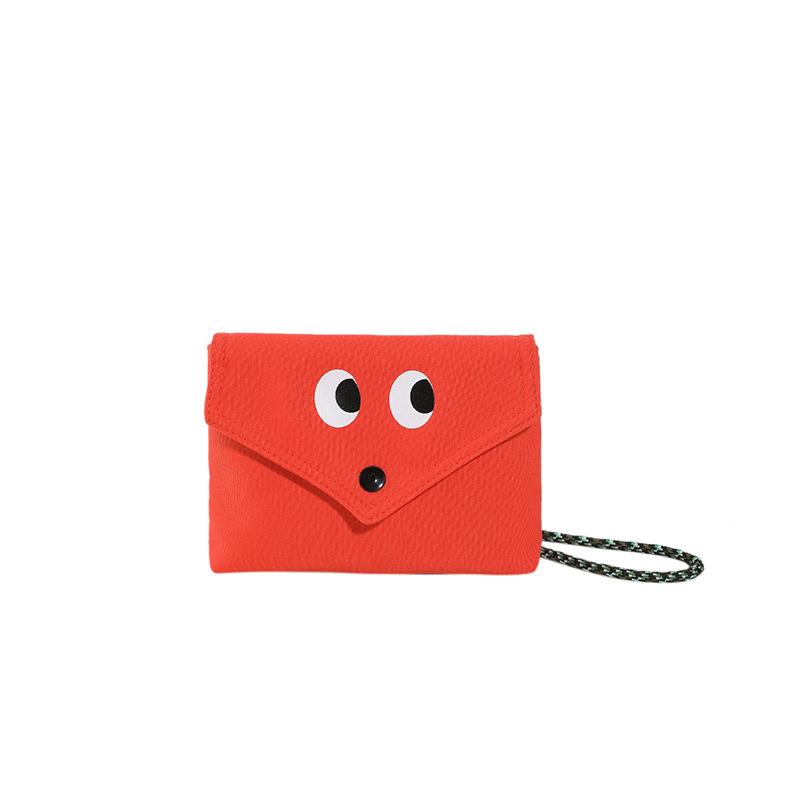 Cartoon Small Bag 2025 New Mori Soft Girl Cute Big Eyes Funny Shoulder Crossbody Canvas Small Square Bag Tide