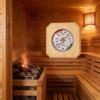 Professional Wooden Hygrometer Thermometers with Clear Readability Wood Humidity Temperature Gauges for Sauna Rooms