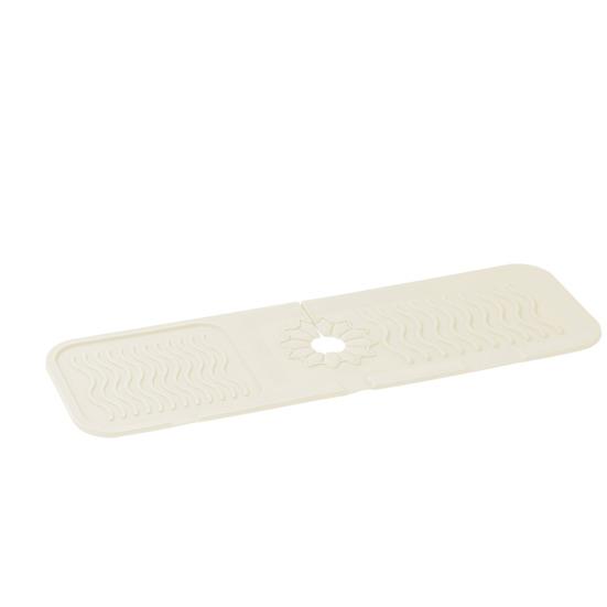 

Коврик для слива кухонной раковины, защита от брызг смесителя, впитывающий воду, нескользящий дизайн, быстросохнущий, простой в установке, защитный коврик для раковины 45cm белый