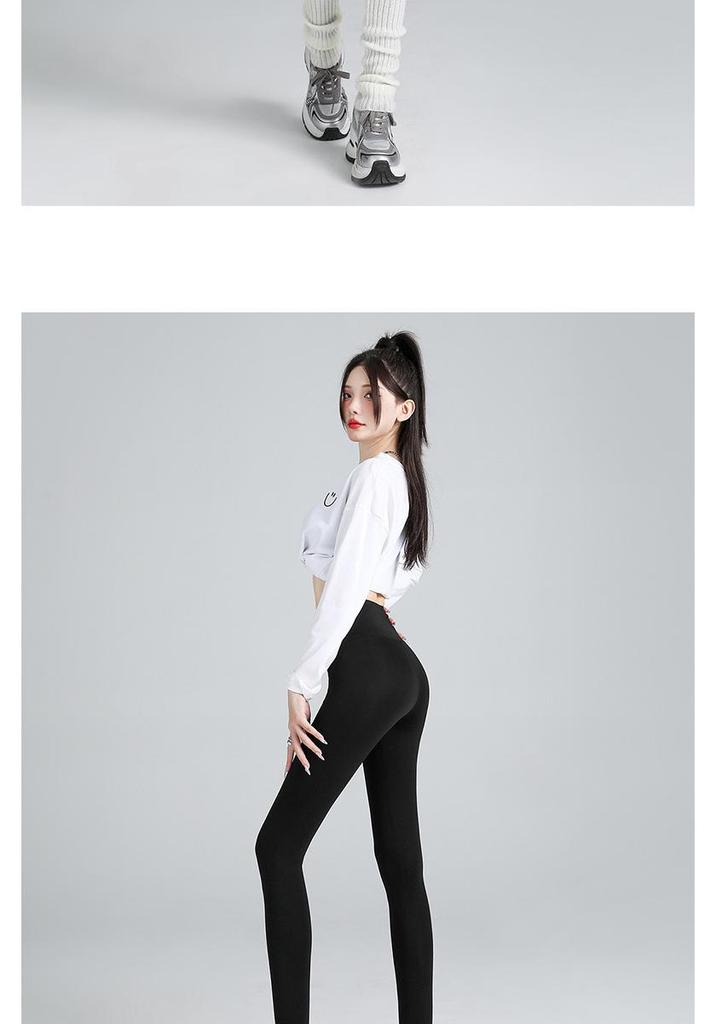 Women's Tummy Control Black Summer Yoga Pants, New Style, Wearable Outdoors, 2025 Edition