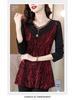 Fleece-Lined Slimming Plus Size Mid-Length Top - Autumn/Winter 2024 Korean Style