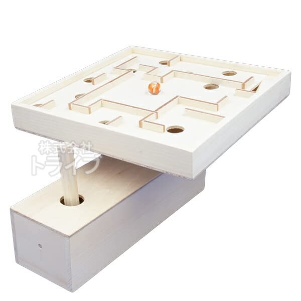 Kagaya Wood Woodworking Kit Game Series Lever-Operated Maze Game 201538 Sandpaper Set