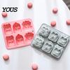 Nonstick Silicone Bakeware Backpack Mold, 6 Cavity School Bag Shape Baking Tool, Chocolate Jelly Candy Maker Durable Flexible Tray for And