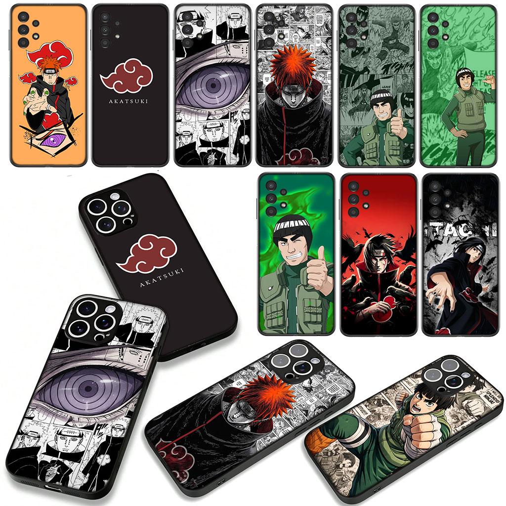 For Samsung Galaxy S25 S24 S22 S23 FE Ultra Plus A56 A05 A06 A15 A16 A55 S7 Edge Case Rock Lee Itachi Narutos Akatsuki Pain