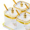 Divided Dried Fruit Plates Multifunctional with Lid and Spoon Snack Storage Holder for Office Living