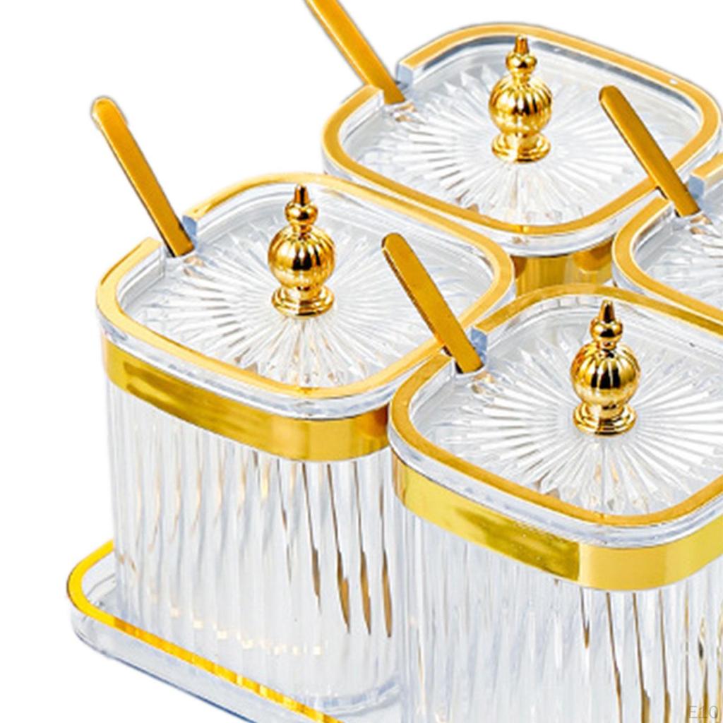 Divided Dried Fruit Plates Multifunctional with Lid and Spoon Snack Storage Holder for Office Living