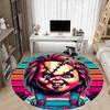 1pc Chucky Doll, Horror Chair Carpet for Office Non Slip, Machine Washable Rug for Office, Room Holiday Decor for Christmas, Birthday Polyester