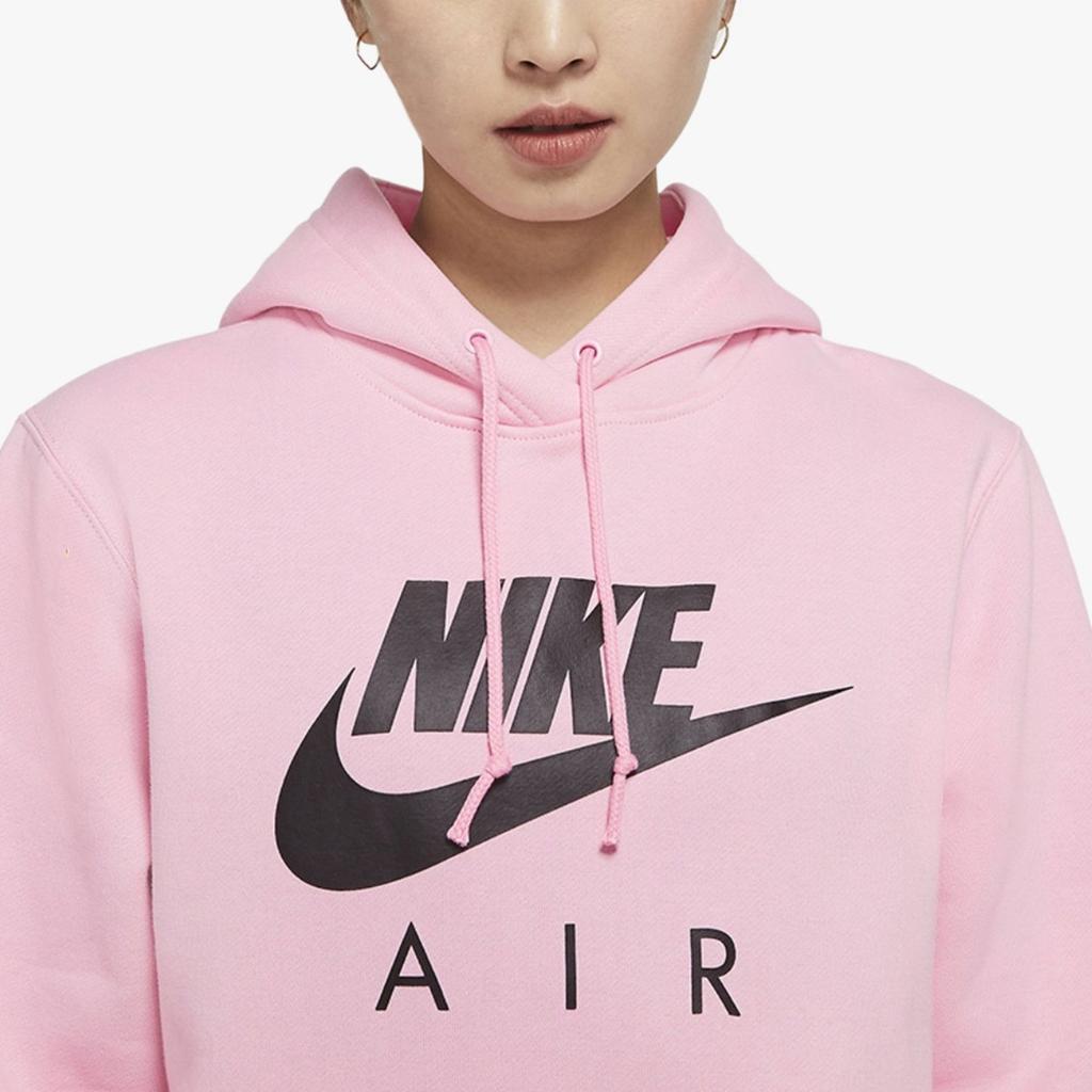 Nike Logo Loose Fit Hoodie Women Hoodies Pink DA3192-636