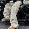 Spring Autumn Big Pocket Men's Cargo Pants Harajuku Loose Straight Wide Leg Trousers Baggy Pants Man Hip Hop Sweatpants