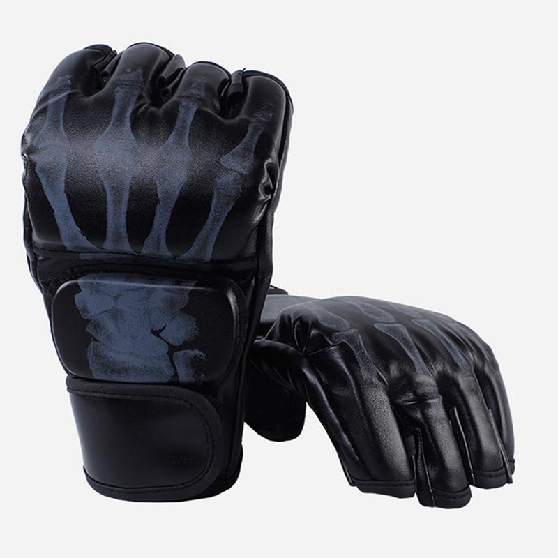 Child Thick Boxing Gloves MMA Gloves Half Finger Punching Bag Kickboxing Muay Thai Mitts Professional Boxing Training Equipment