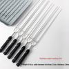 U-shaped Stainless Steel BBQ Skewers with Wooden Handle