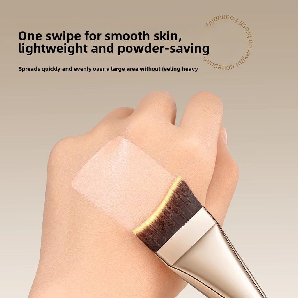Foundation Pinsel Ultra-Dünn Nicht-Saugend Flacher Kopf Abgewinkelt Halbmond Anfänger Nahtlos Fischschwanz Concealer Flacher Kopf Foundation Flüssig Make-up Pinsel